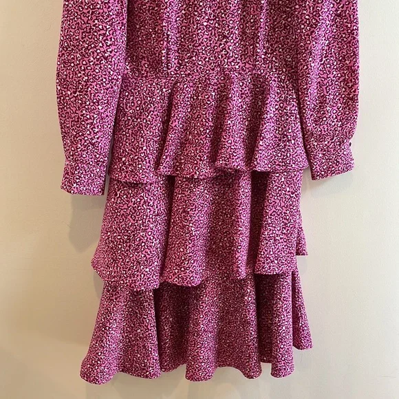 Who What Wear Pink Leopard Dress - Picture 4 of 8